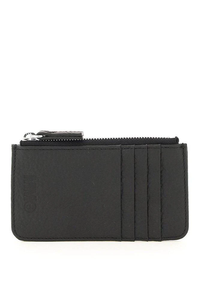 商品MAISON MARGIELA|MM6 Maison Margiela Logo Embossed Zipped Wallet,价格¥1217,第1张图片