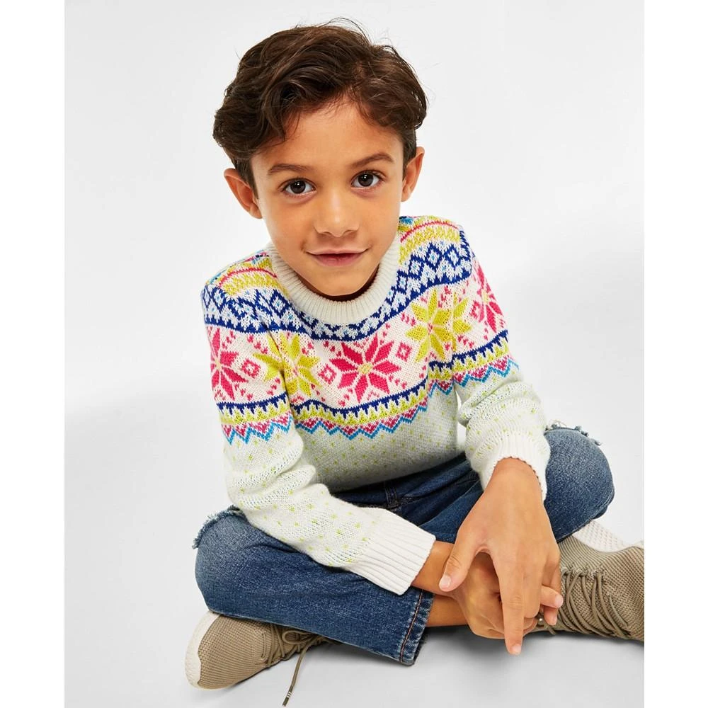 商品Charter Club|Holiday Lane Little Boys Multi-Color Fair Isle Sweater, Created for Macy's,价格¥54,第3张图片详细描述