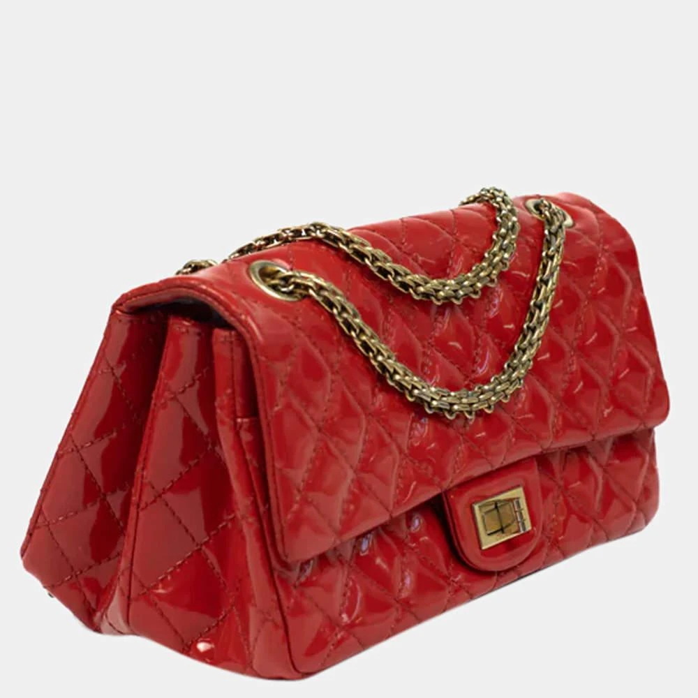 商品[二手商品] Chanel|CHANEL 2.55 Vernis Shoulder bag in Red Patent leather,价格¥19450,第2张图片详细描述
