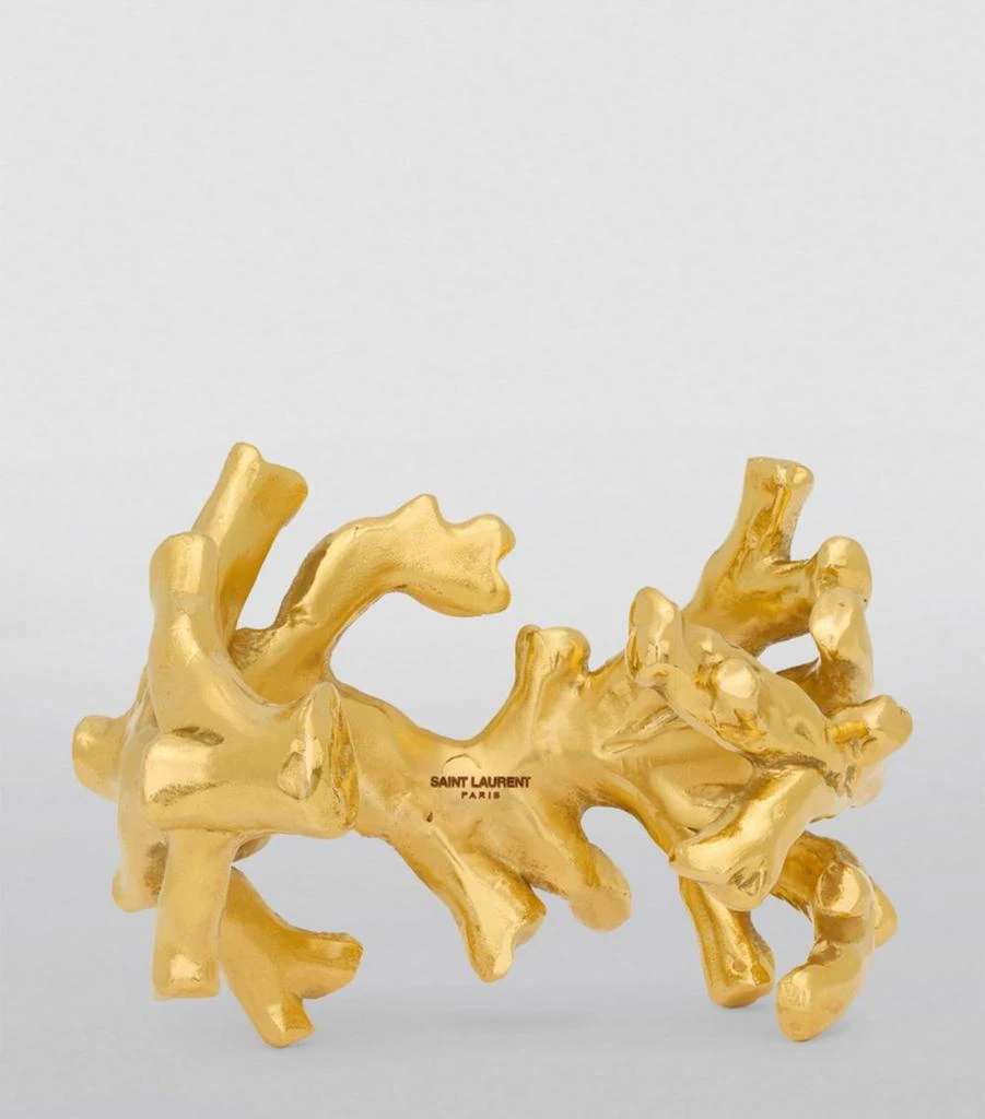 商品Yves Saint Laurent|Gold-Tone Coral Cuff Bracelet,价格¥10628,第3张图片详细描述