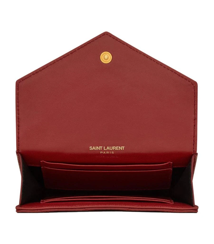 商品Yves Saint Laurent|Small Cassandre Matelassé Envelope Wallet,价格¥3865,第4张图片详细描述