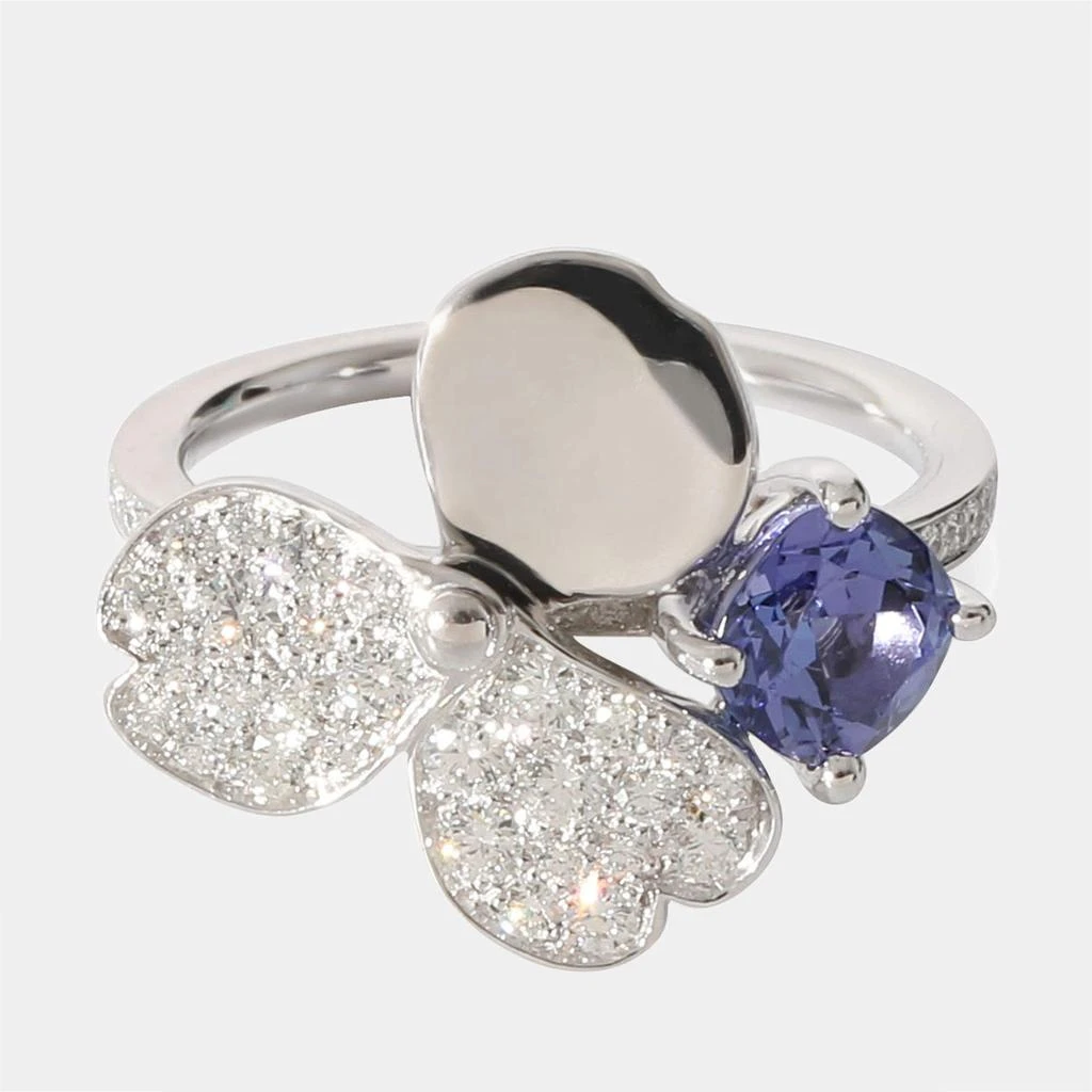 商品[二手商品] Tiffany & Co.|Tiffany & Co. Paper Flowers Tanzanite Fashion Ring in  Platinum 0.3 CTW Ring US 4,价格¥23506,第2张图片详细描述