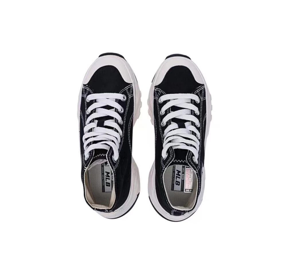【享贝家】（国内现货）MLB Chunky High Low New York Yanker 高帮帆布鞋 黑 男女同款 32SHU1-111-D-50L（32SHU1-111-5-50L）G-LY 商品
