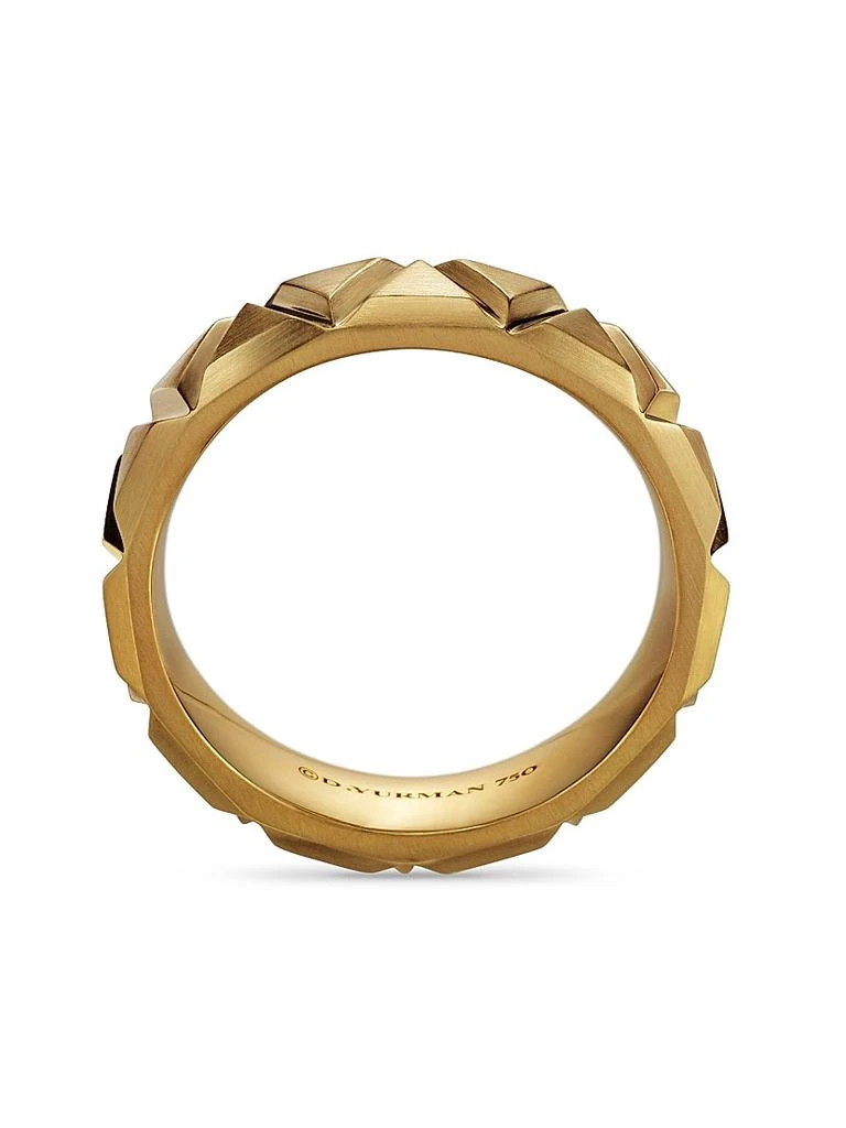 商品David Yurman|Faceted Triangle Band Ring in 18K Yellow Gold, 6MM,价格¥16273,第5张图片详细描述