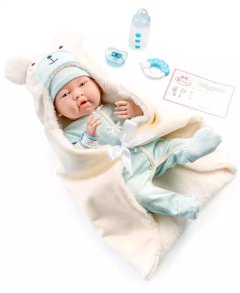 商品JC TOYS|La Newborn Nursery 15.5" Baby Doll Bunting Bear Gift Set, 9 Pieces,价格¥373,第2张图片详细描述