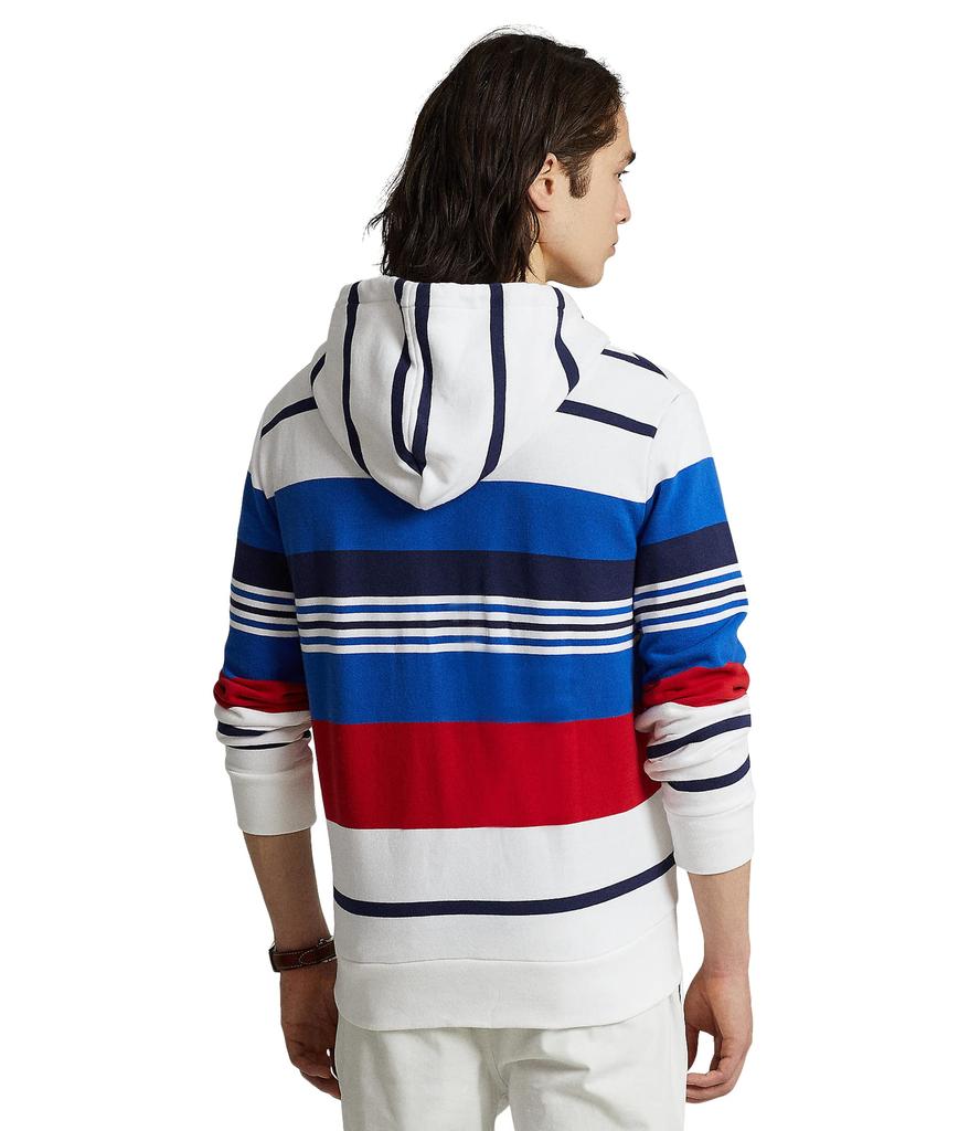 Striped Fleece Full Zip Hoodie商品第2张图片规格展示