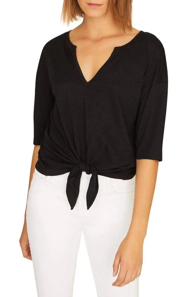 商品Sanctuary|Helene Tie Top in Black,价格¥388,第1张图片