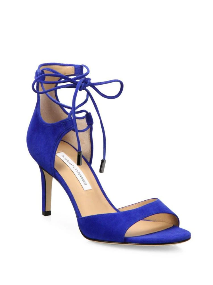 商品Diane von Furstenberg|Rimini Suede Lace-Up Sandals,价格¥895,第1张图片