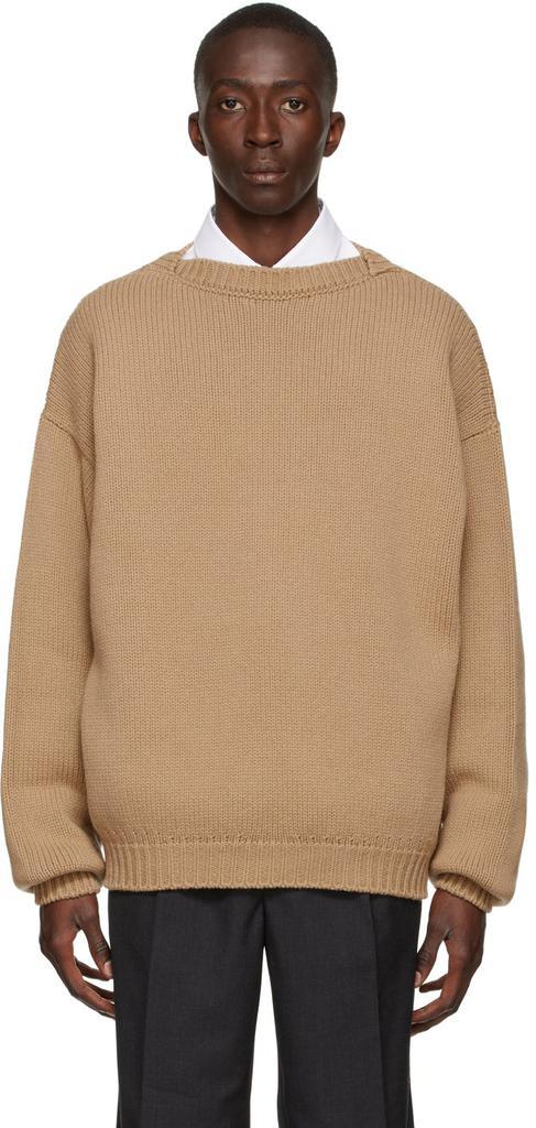 商品Fear of god|Beige Knit Overlapped Sweater,价格¥7297,第1张图片