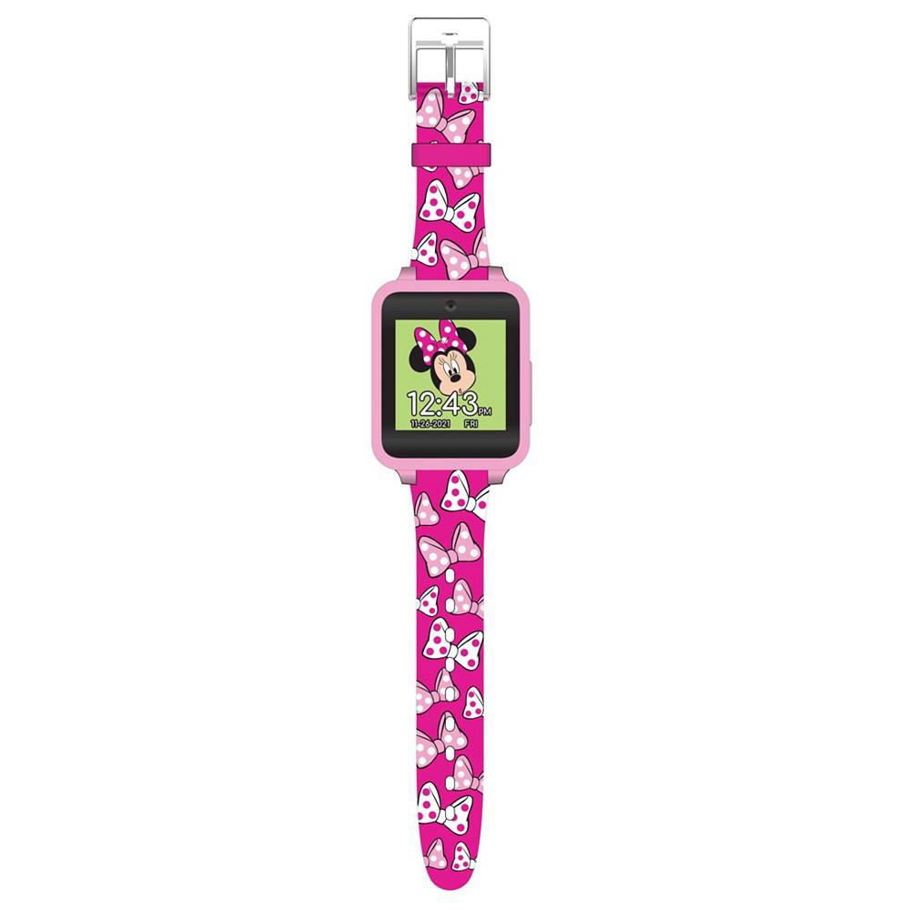 Minnie Mouse Kid's Touch Screen Pink Silicone Strap Smart Watch, 46mm x 41mm商品第3张图片规格展示