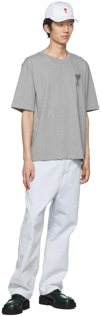 商品AMI|Gray Ami de Cœur T-Shirt,价格¥650,第4张图片详细描述
