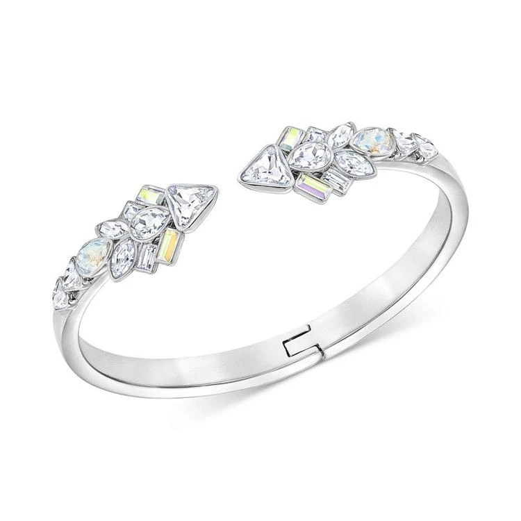 商品Swarovski|Silver-Tone Crystal Cluster Hinged Bangle Bracelet,价格¥939,第1张图片