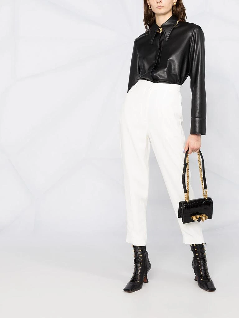 商品Alexander McQueen|ALEXANDER MCQUEEN - Mini Jewelled Satchel Leather Crossbody Bag,价格¥15409,第2张图片详细描述