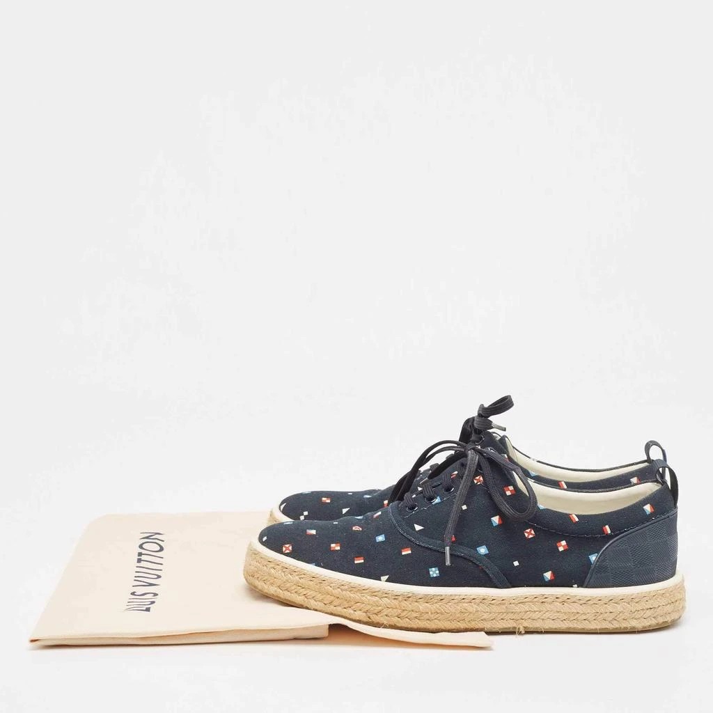 Louis Vuitton Navy Blue Canvas and Rubber Espadrilles Size 43 商品