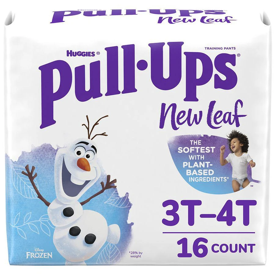 商品Huggies Pull-Ups New Leaf|New Leaf Boys' Potty Training Pants 3T-4T,价格¥56,第1张图片
