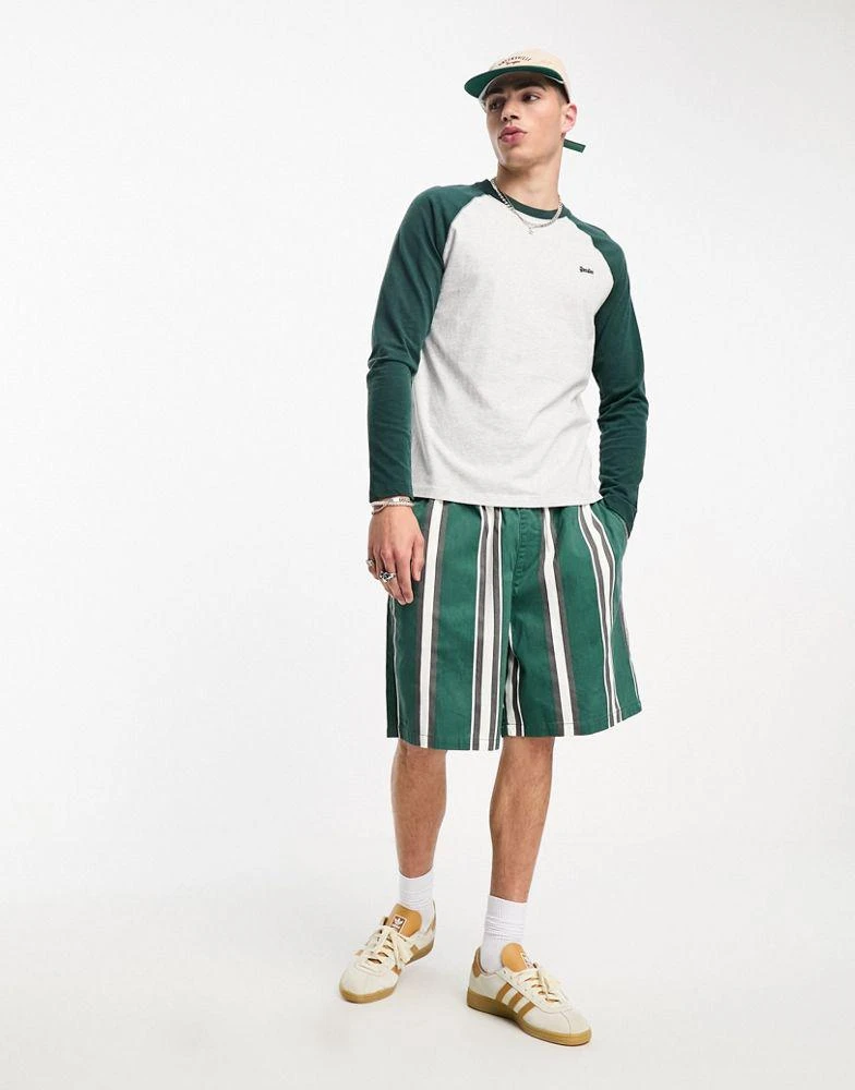 商品Superdry|Superdry vintage baseball long sleeve t-shirt in grey,价格¥157,第4张图片详细描述