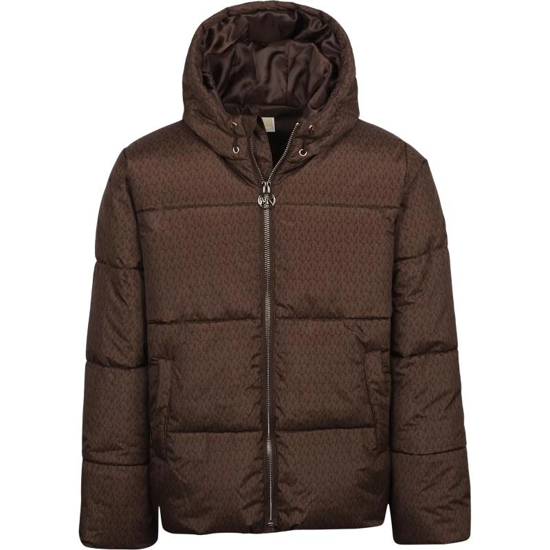 商品Michael Kors|Logo padded jacket in brown,价格¥1639,第1张图片