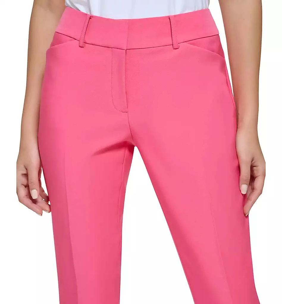 商品Tommy Hilfiger|Women's Solid Slim-Fit Straight-Leg Trouser Pants,价格¥764,第4张图片详细描述