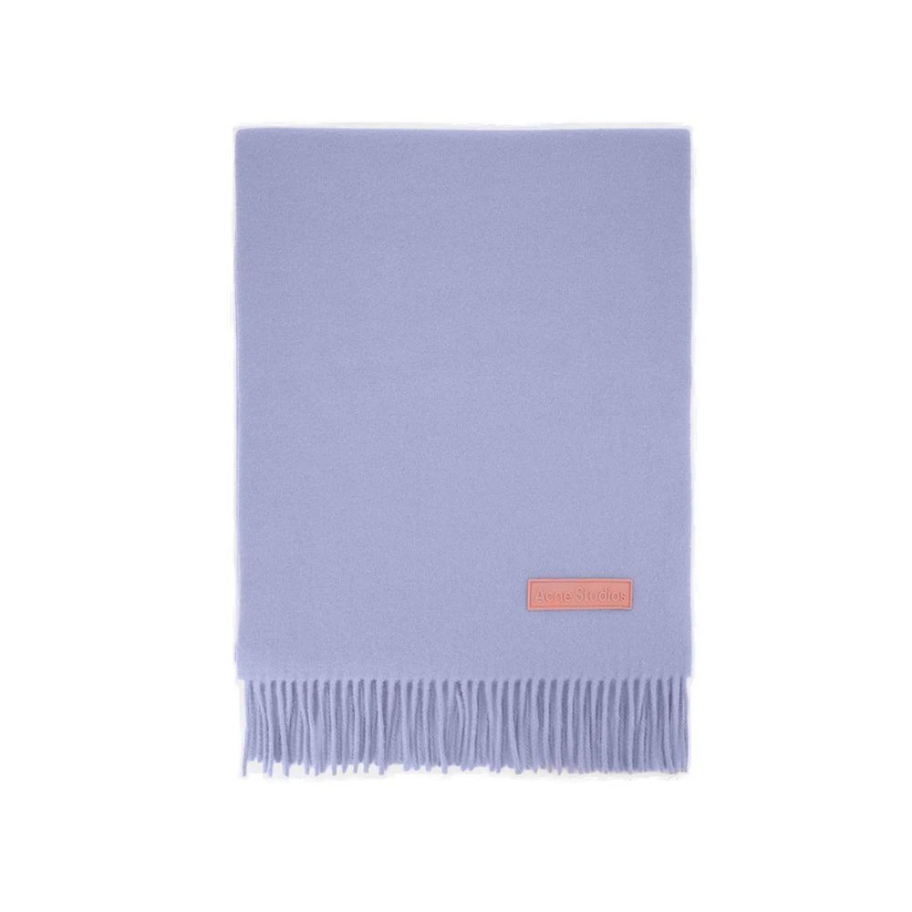 商品Acne Studios|Acne Studios Logo Patch Fringed Scarf,价格¥1772,第1张图片