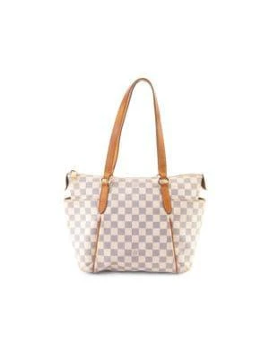 商品[二手商品] Louis Vuitton|Damier Azur Coated Canvas Tote,价格¥8992,第1张图片