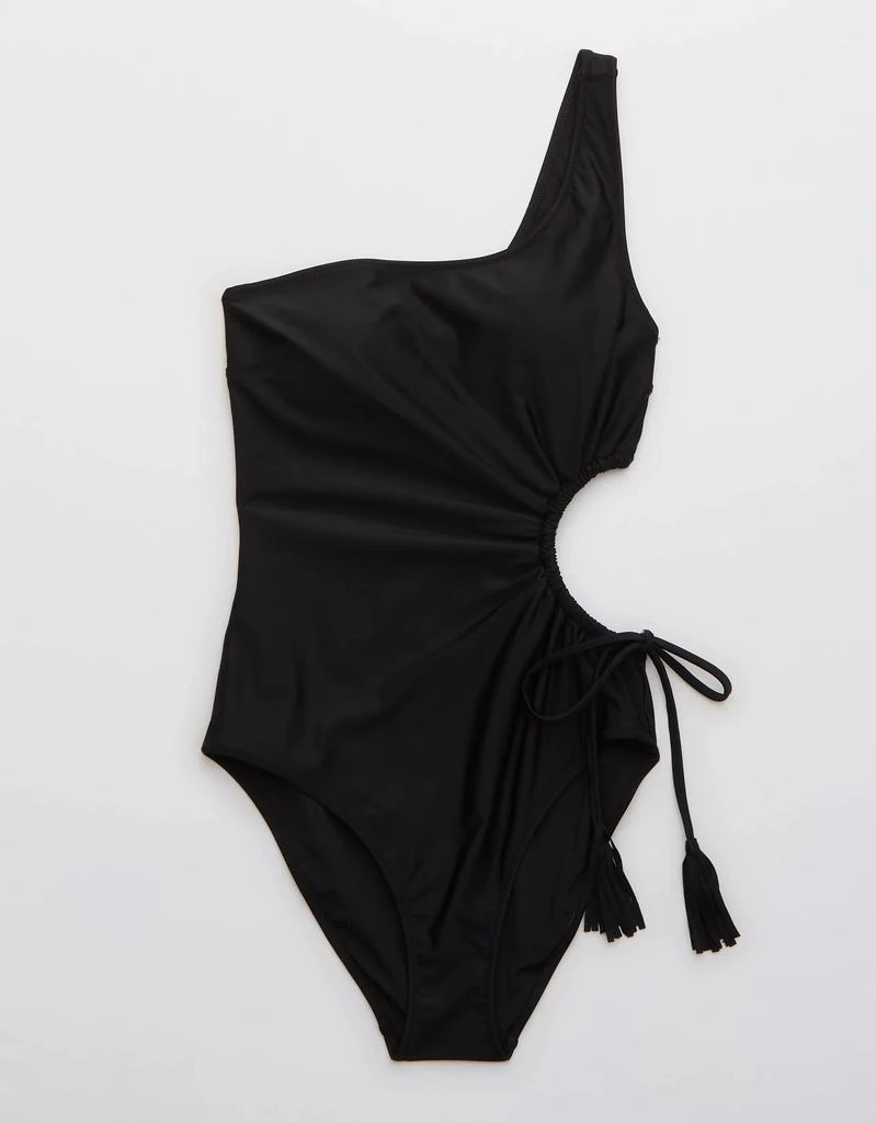 商品Aerie|Aerie Tassel Cut Out Asymmetrical One Piece Swimsuit,价格¥166,第4张图片详细描述