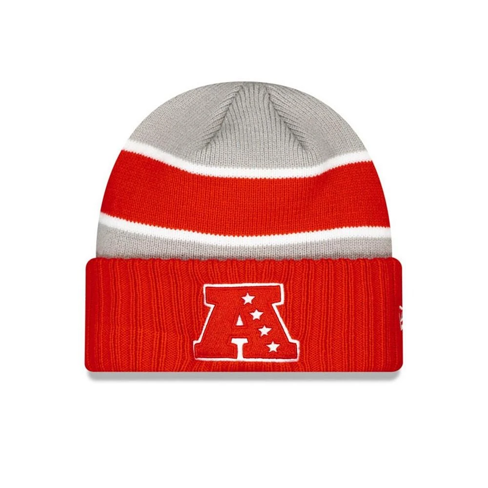 商品New Era|Men's Gray Cincinnati Bengals 2024 NFL Pro Bowl Cuffed Knit Hat,价格¥253,第4张图片详细描述