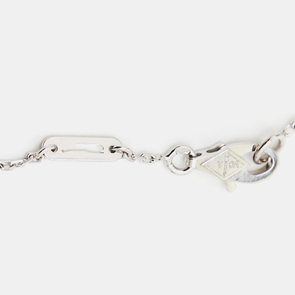 商品[二手商品] Van Cleef & Arpels|Van Cleef & Arpels Mini Frivole Diamond 18k White Gold Bracelet,价格¥24133,第7张图片详细描述
