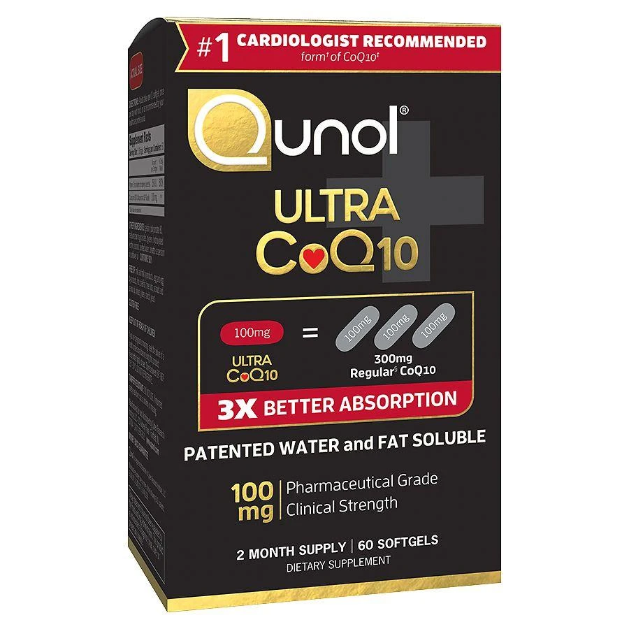 商品Qunol|辅酶 CoQ10 三倍吸收软胶囊100mg 60粒,价格¥376,第1张图片