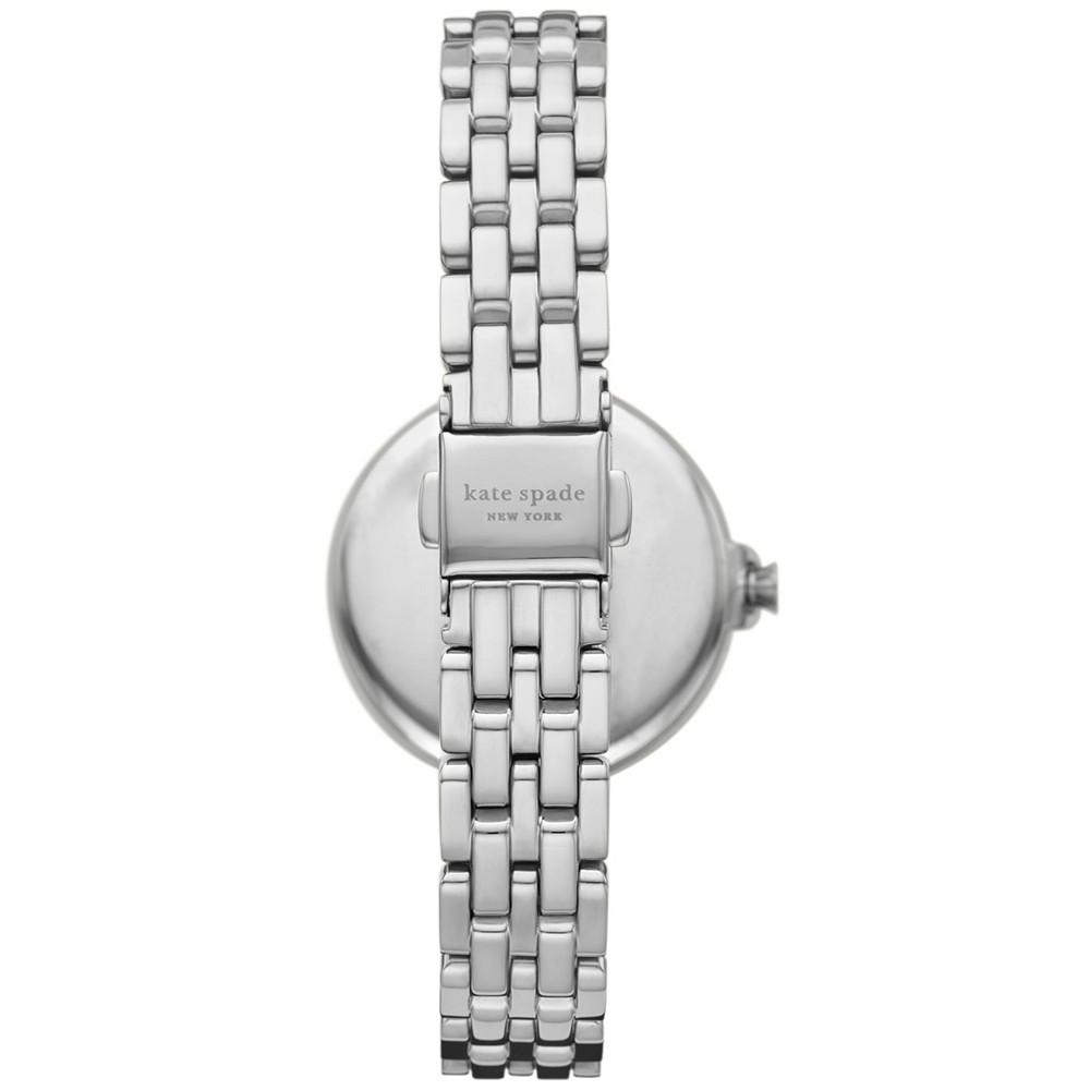 Women's Chelsea Park Three-Hand Date Silver-Tone Stainless Steel Mesh Bracelet Watch, 32mm商品第2张图片规格展示