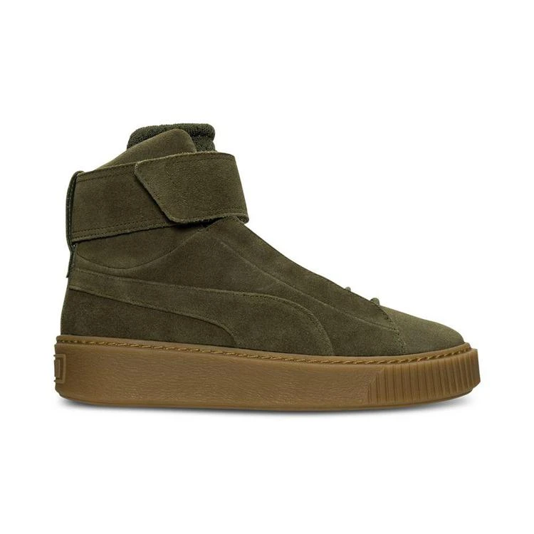 商品Puma|Women's Suede Platform Mid OW Casual Sneakers from Finish Line,价格¥389,第2张图片详细描述