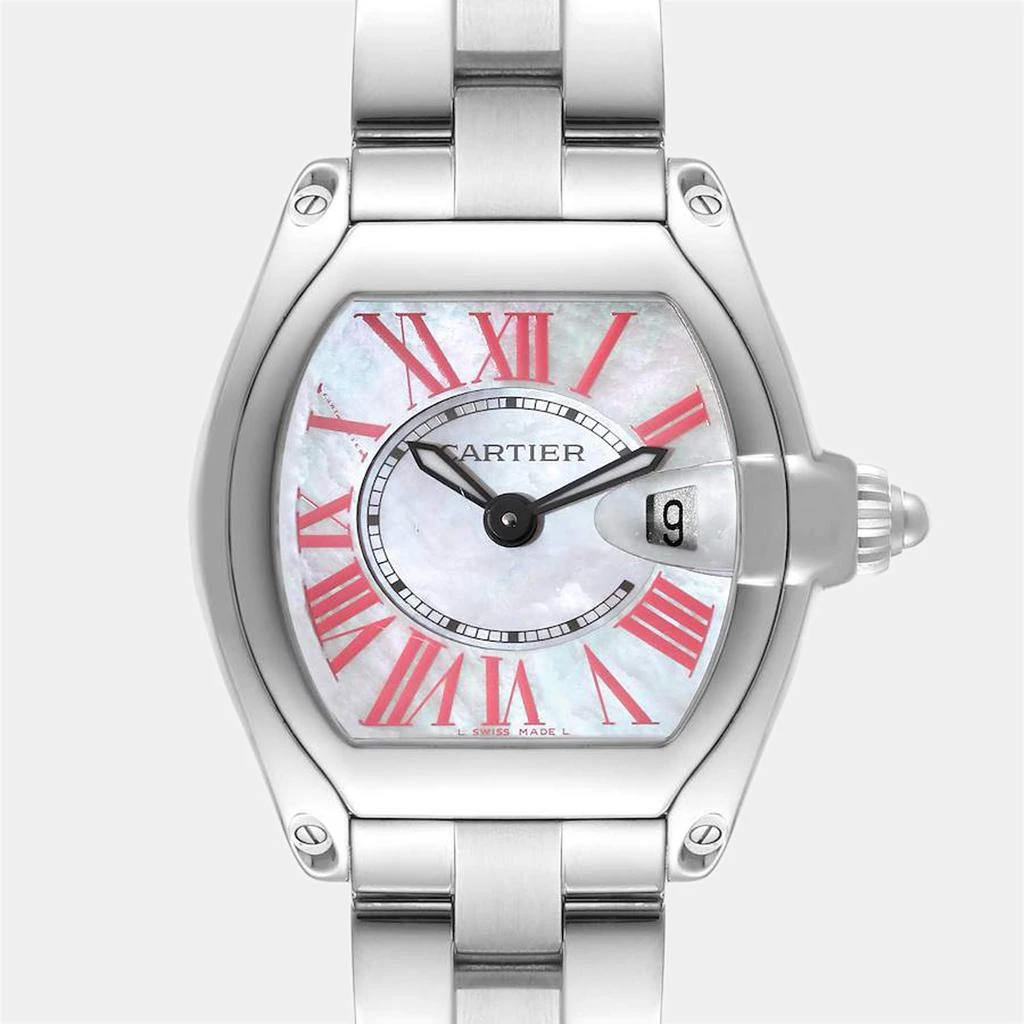 商品[二手商品] Cartier|Cartier Roadster Mother of Pearl Dial Steel Ladies Watch W6206006 36 x 30 mm,价格¥30119,第2张图片详细描述