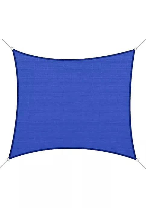 商品Outsunny|20 X 16 Rectangle Sun Sail Shade Canopy Shade Sail Cloth For Outdoor Patio Deck Yard  Blue,价格¥733,第1张图片
