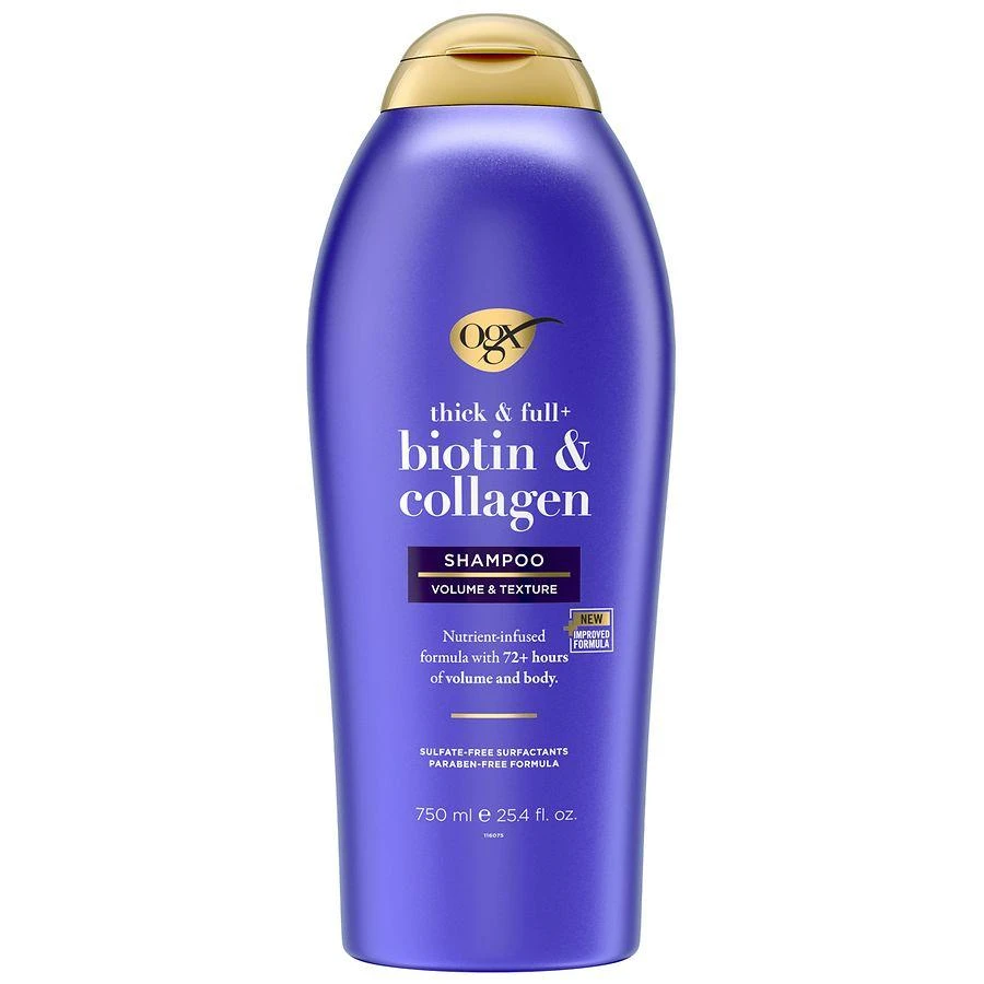 商品OGX|Thick & Full + Biotin & Collagen Volumizing Shampoo Bergamot, Jasmine & Vanilla,价格¥127,第1张图片