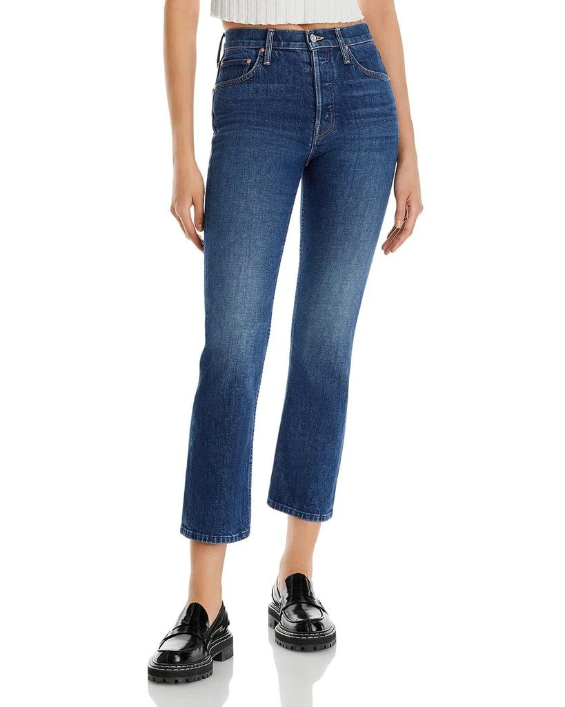 商品MOTHER|The Tomcat High Rise Ankle Straight Leg Jeans in Cannonball,价格¥1373,第1张图片