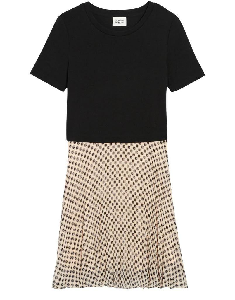 商品Claudie Pierlot|Teli 双材质短款连衣裙,价格¥1645,第1张图片