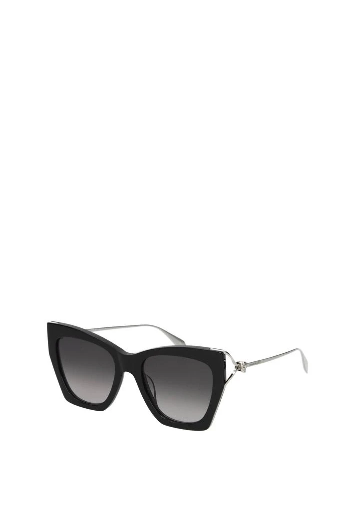 商品Alexander McQueen|Sunglasses Metal Black Grey,价格¥2296,第1张图片