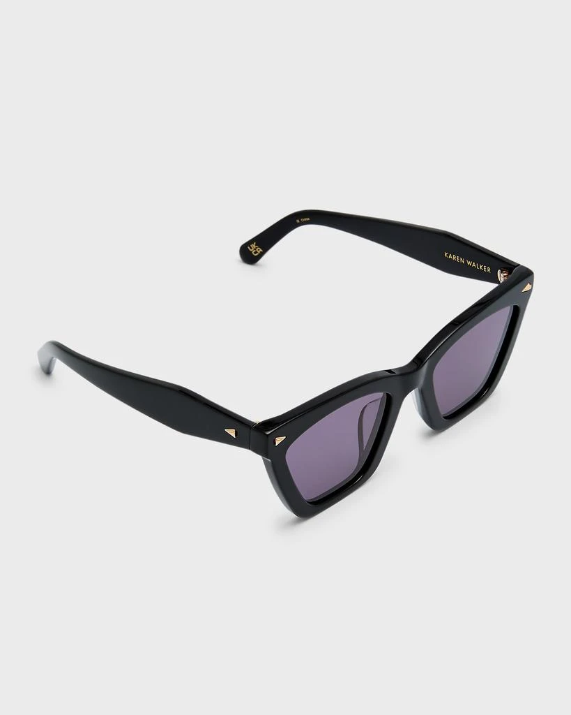 商品KAREN WALKER|Logo Acetate Cat-Eye Sunglasses,价格¥1468,第1张图片