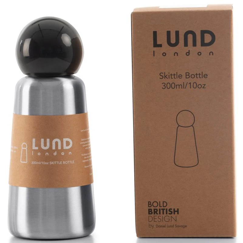 商品Lund London|Steel skittle bottle 300ml in silver,价格¥318,第1张图片