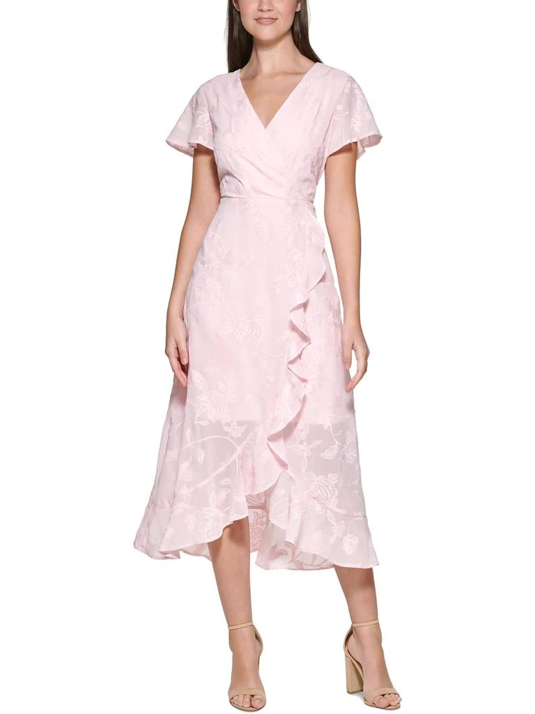 商品Kensie|Womens Surplice Midi Wrap Dress,价格¥235,第3张图片详细描述