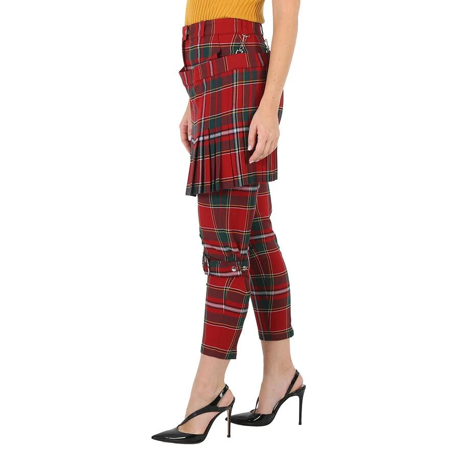 商品Burberry|Burberry Ladies Bright Red Royal Tartan Punk Trousers, Brand Size 4 (US Size 2),价格¥1386,第2张图片详细描述