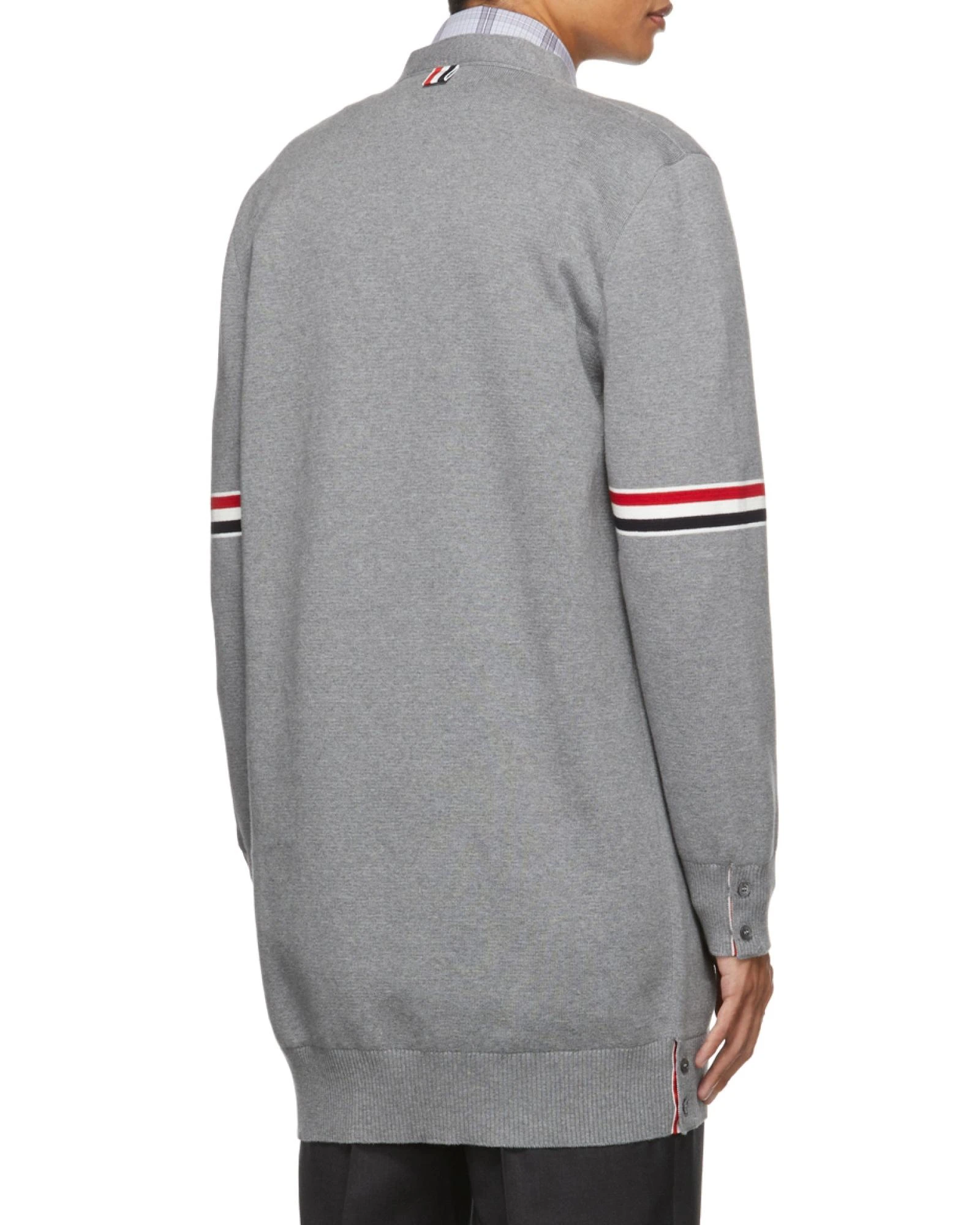 商品【商品预售7天发货】 Thom Browne|Thom Browne 男士针织毛衣 MKC311AY3007055 灰色,价格¥3153,第5张图片详细描述