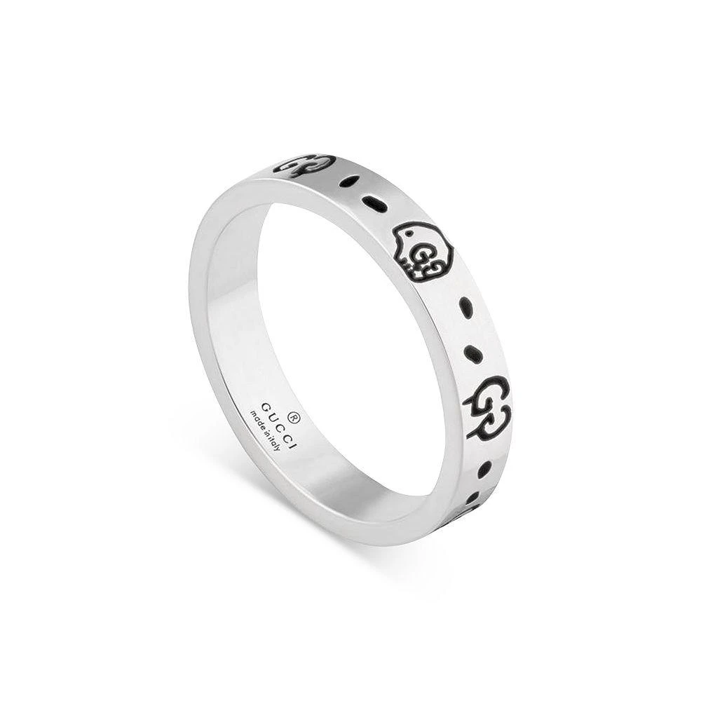 商品Gucci|Sterling Silver Ghost Ring,价格¥2165,第1张图片详细描述