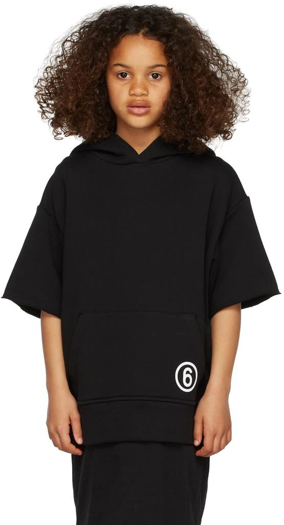 商品MAISON MARGIELA|Kids Black Logo Hoodie Dress,价格¥653,第2张图片详细描述