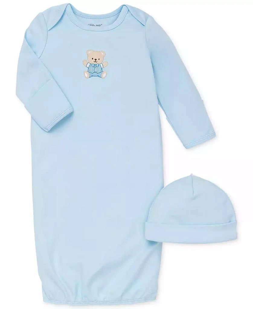 商品Little Me|男婴Baby Boys' 2-Piece Cute Bear Hat & Gown Set,价格¥99,第1张图片