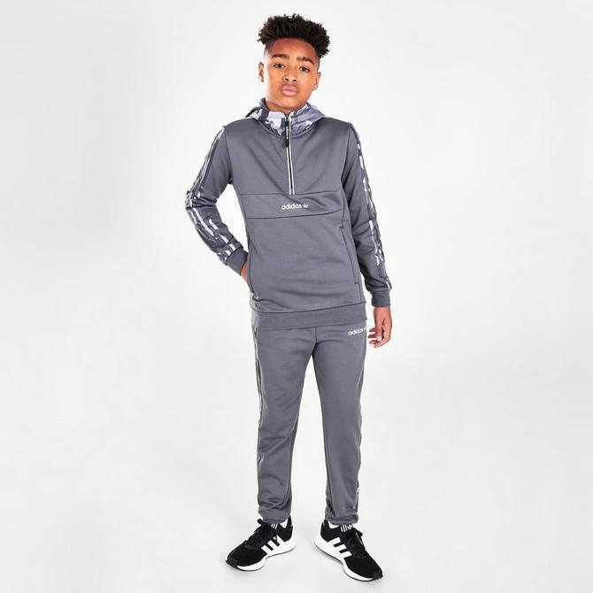 商品Adidas|Boys' adidas Originals Half-Zip Camo Hoodie,价格¥229,第2张图片详细描述