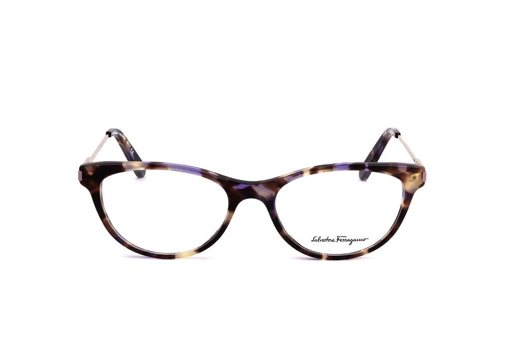 商品Salvatore Ferragamo|Salvatore Ferragamo Eyewear Oval-Frame Glasses,价格¥976,第1张图片