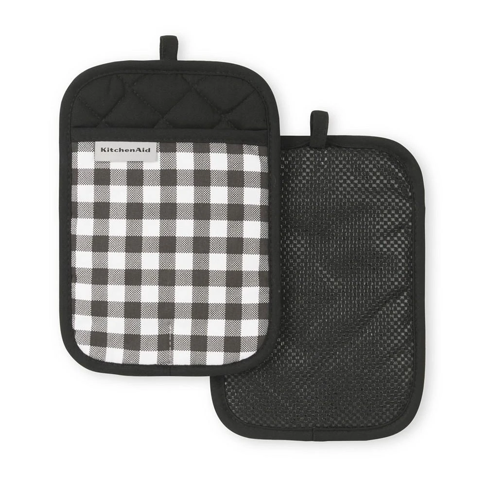 商品KitchenAid|Gingham Pot Holder 2-Pack Set, 7" x 10",价格¥124,第1张图片