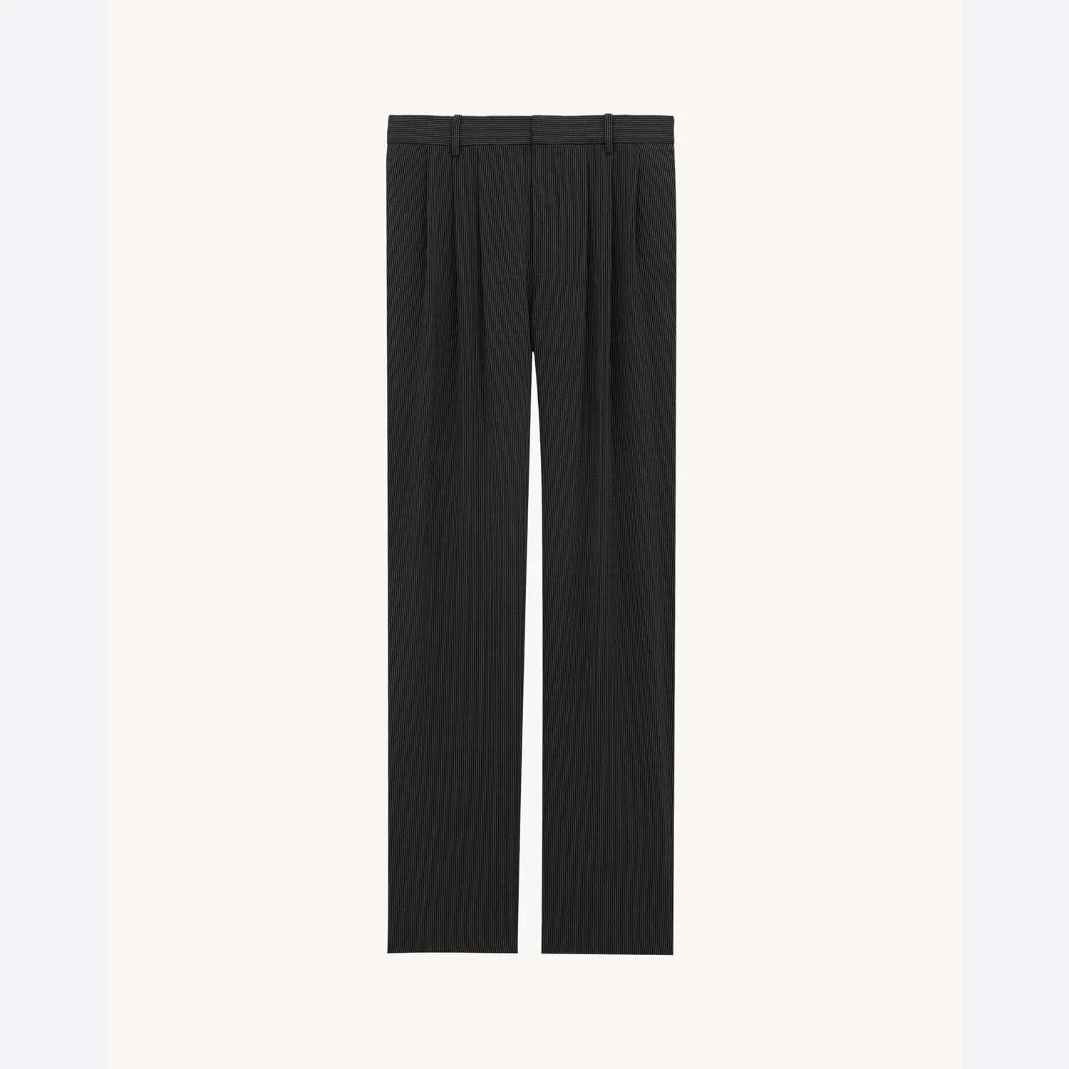 商品Yves Saint Laurent|【预售】 YSL圣罗兰 24秋冬 男士 休闲裤 PANTALON LARGE EN TOILE À RAYURES 818291Y2J011095,价格¥13732,第1张图片