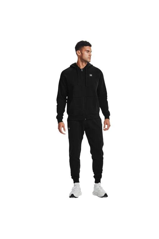 商品Under Armour|Under Armour Mens Rival Fleece Full Zip Hoodie (Black/Onyx White),价格¥486,第2张图片详细描述
