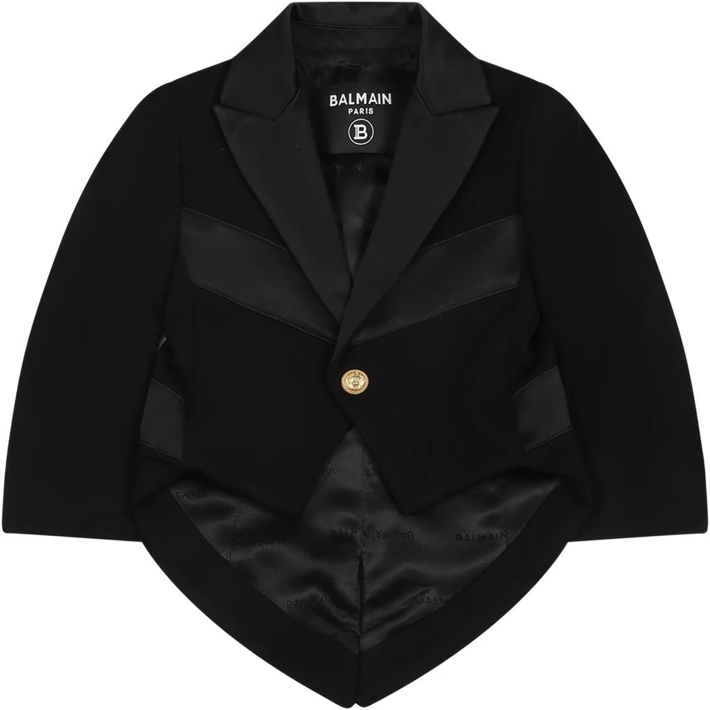 商品Balmain|Black Jacket For Baby Boy,价格¥2913,第1张图片